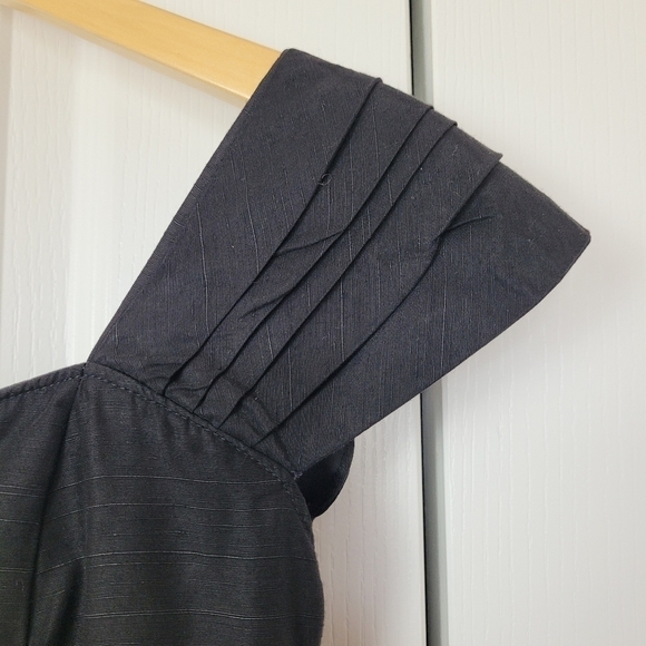 Vintage Black Off-Shoulder Dress - Picture 6 of 12